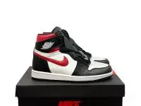 chaussures air jordan 1 mid de noir rouge 008